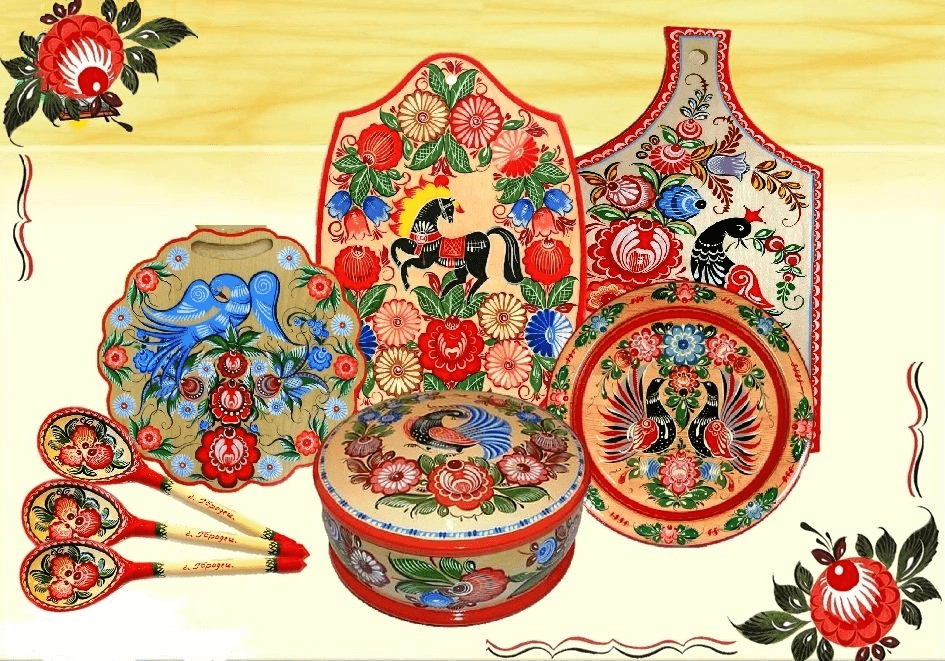 История городецкой росписи и солнечных купав